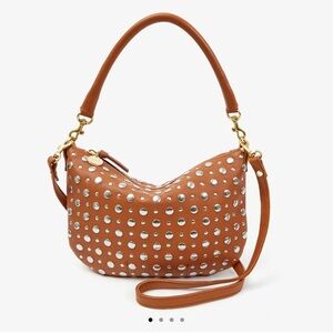 Clare V Petit Moyen in Cuoio Nappa w/ Studs